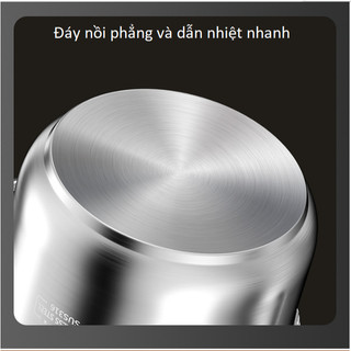 NỒI HẤP INOX 316 THÉP KHÔNG GỈ 2 LỚP CAO CẤP (size 26cm) Bếp Từ Đa Dụng BỀN BỈ, AN TOÀN CHO GIA ĐÌNH