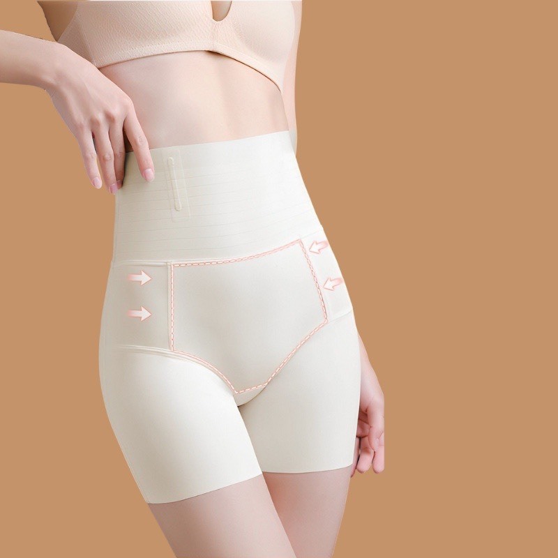 Quần Gen Nịt Bụng Cạp Cao Dài Đùi Chống Cuộn Su Đúc Không Lộ Viền QG15
