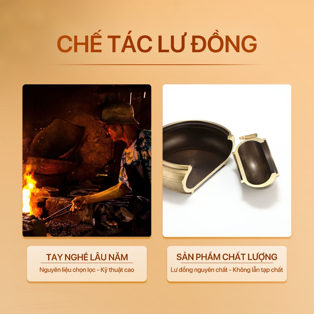 Ảnh Lư đồng xông trầm hương Thiên Mộc Hương - Đồng đúc nguyên khối cao cấp nhiều mẫu 2