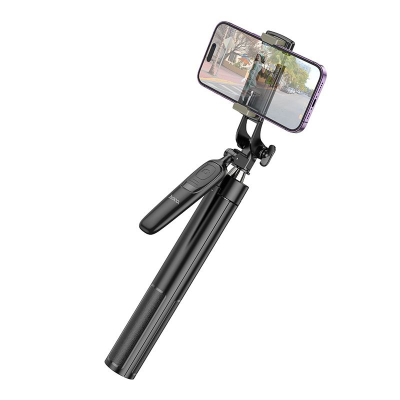 Gậy tripod Hoco K19 làm gậy chụp ảnh hoặc chân đứng giữ điện thoại, hỗ trợ kết nối bluetooth, chiều cao 1.5m