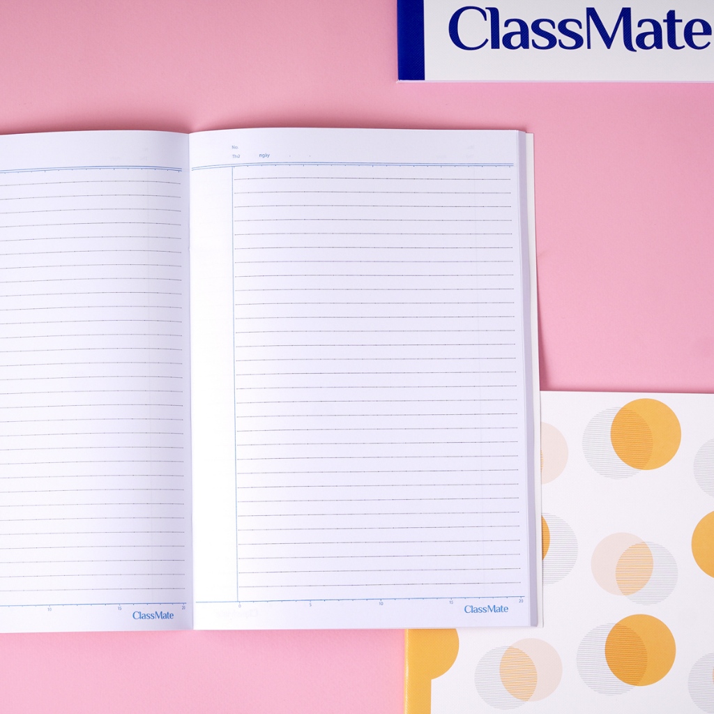 Vở Kẻ Ngang Có Chấm B5 Classmate Vở 120 Trang 70gsm Tập Sinh Viên Bìa Pattern Chống Nước Viết Bài NB5-12-0602