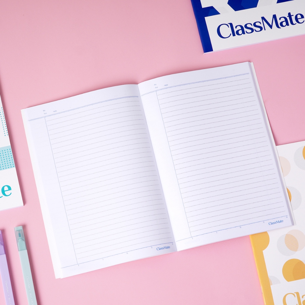 Vở Kẻ Ngang Có Chấm B5 Classmate Vở 120 Trang 70gsm Tập Sinh Viên Bìa Pattern Chống Nước Viết Bài NB5-12-0602