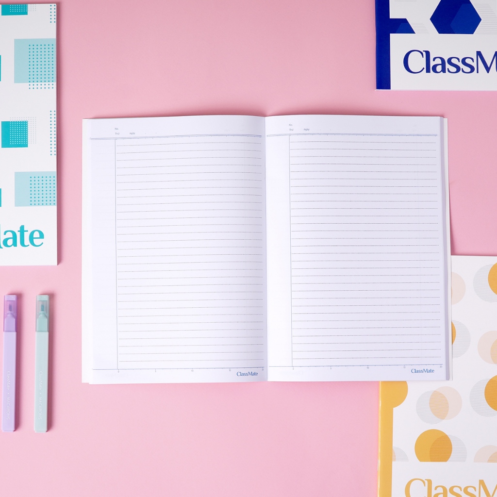 Vở Kẻ Ngang Có Chấm B5 Classmate Vở 120 Trang 70gsm Tập Sinh Viên Bìa Pattern Chống Nước Viết Bài NB5-12-0602