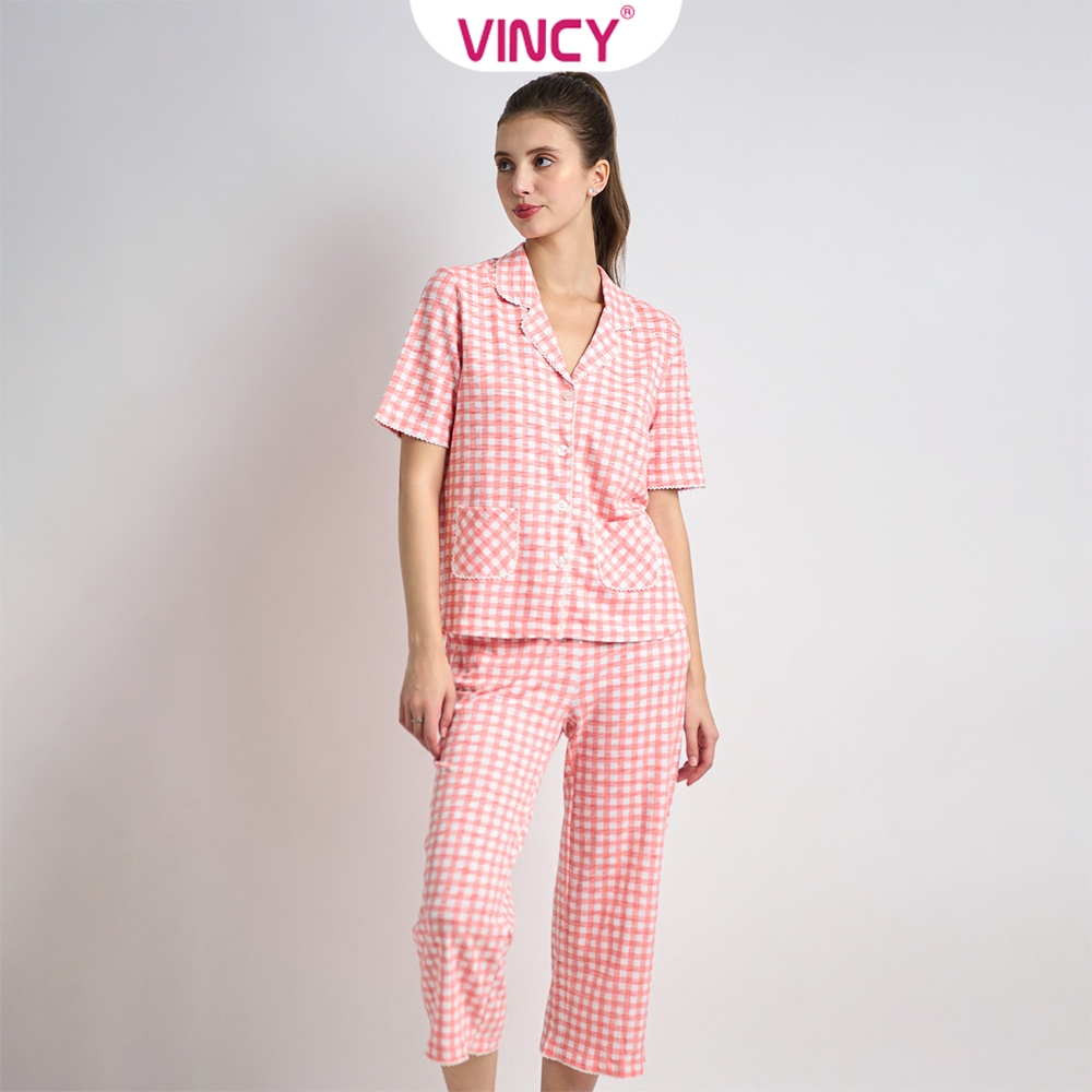 Ảnh Bộ Đồ Thun Lửng Nữ Vincy BTL012W11 2