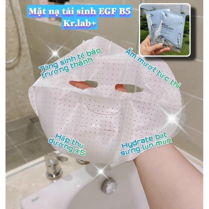 Combo 30-50 miếng Mặt nạ Kr.lab B5 EGF complex mask - hạn 2028 Hàn Quốc  IS160
