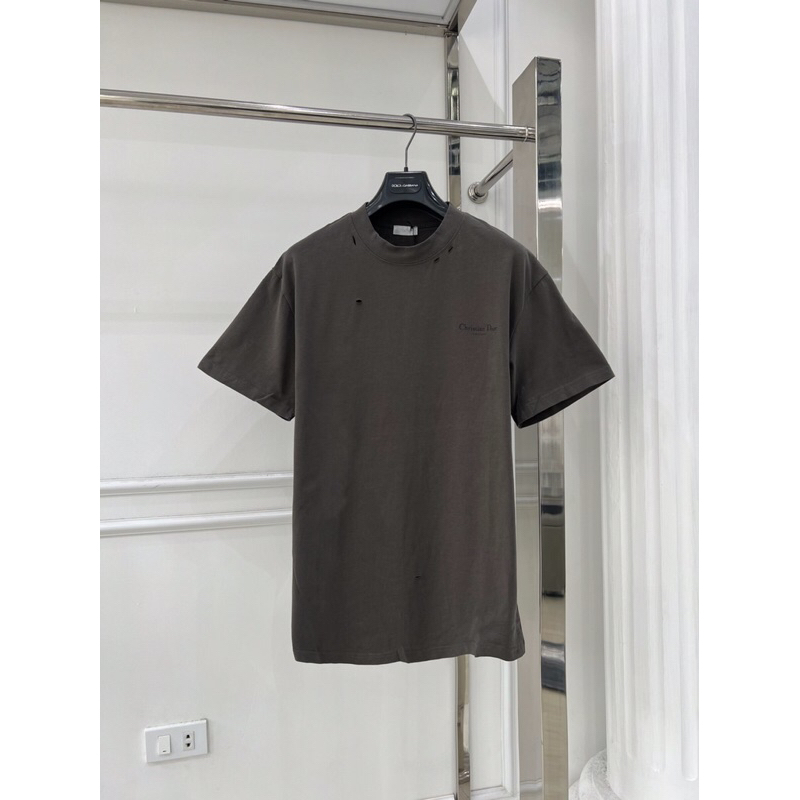 ⚡️[Hight Quality] Áo Phông Nam Nữ D1.0R Couture With Logo Printed - Điểm Nhấn Was Rách Nhẹ Phối Logo Tinh Tế - Loại 1 CD