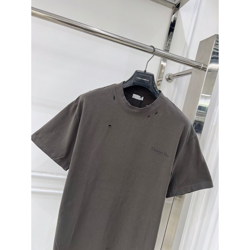 ⚡️[Hight Quality] Áo Phông Nam Nữ D1.0R Couture With Logo Printed - Điểm Nhấn Was Rách Nhẹ Phối Logo Tinh Tế - Loại 1 CD