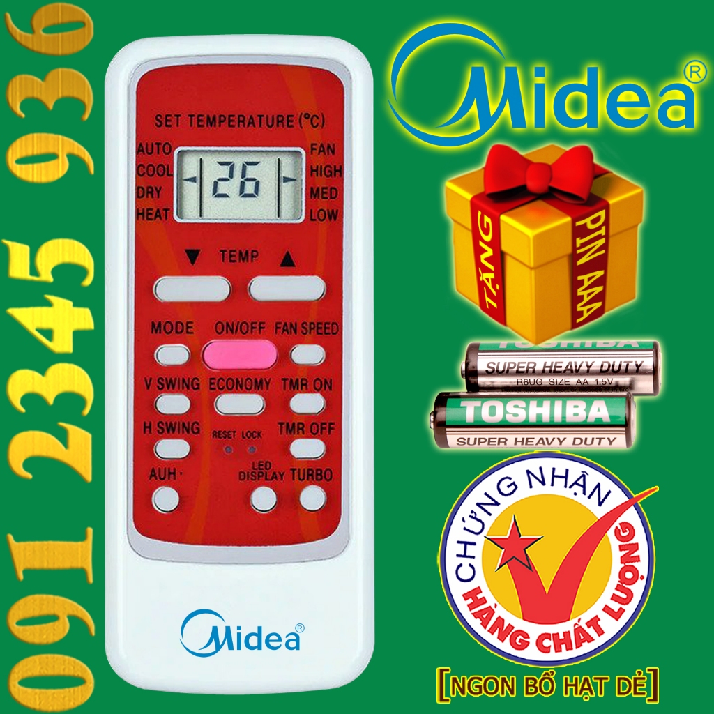 Remote MIDEA - Điều khiển MIDEA 