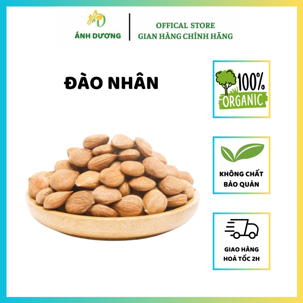 500GR Đào Nhân Khô, Thơm, Đẹp Hàng Loại 1