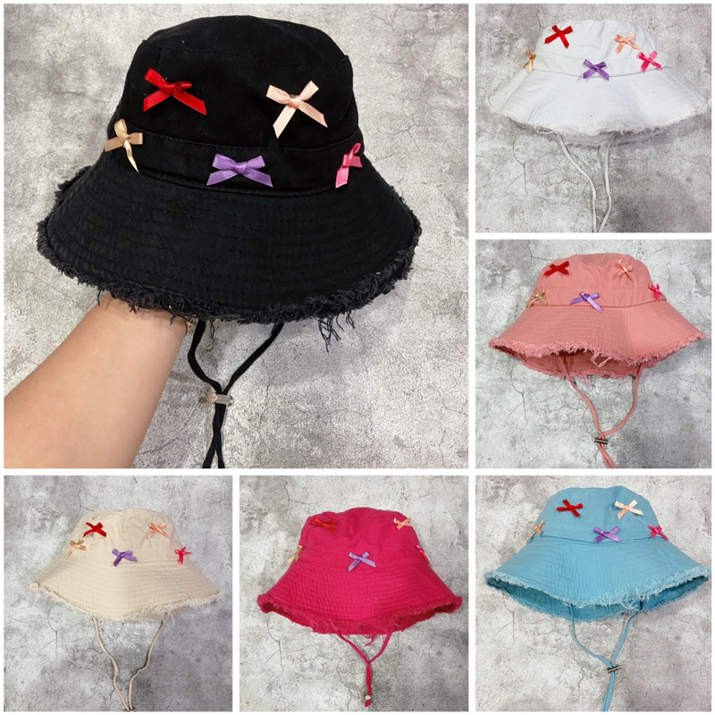 MŨ BUCKET TUA LOGO KIM LOẠI THỜI TRANG NAM NỮ