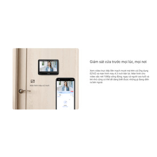 Bộ chuông cửa EZVIZ HP4 2MP không dây, Xem trực tiếp và Gọi video hai chiều, Màn hình màu 4.3 Inch