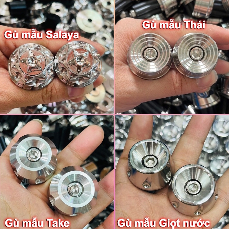 [NEW] Cặp gù tay lái xe máy (Gù inox 304 gia công CNC sắc nét) | Shopee ...