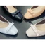 Giày guốc đế vuông Annmodel kiểu dáng tiêp viên hàng không phối nơ thời trang 3 phân& 5p&7p _A5002NN