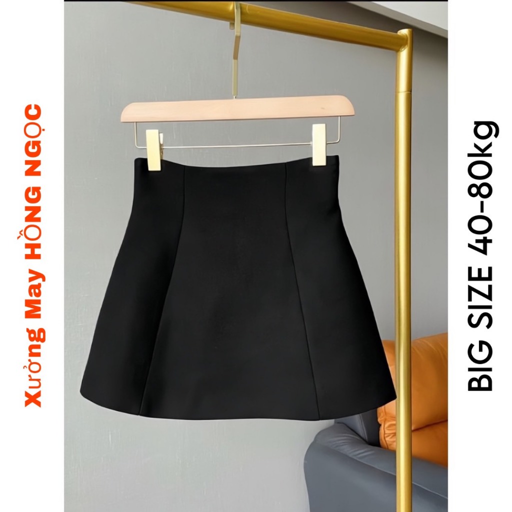 Chân Váy Con Ong Cạp Lưng Cao BIG SIZE Kiểu Chữ A Xòe Phồng Chất Kaki Mềm Cao Cấp Siêu Tôn Dáng - Pena house