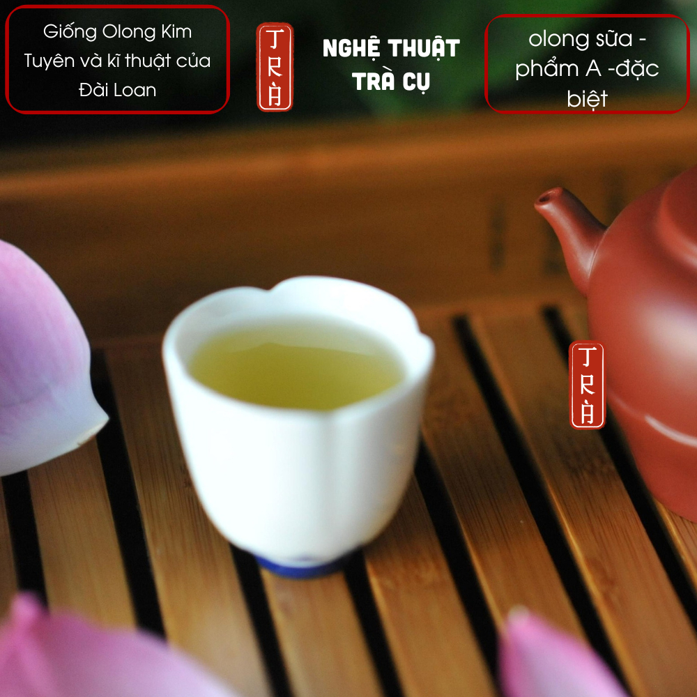 Trà Olong Sữa phẩm A đặc biệt của nhà trà Long Đỉnh - Lâm Đồng, 250gr túi hút chân không