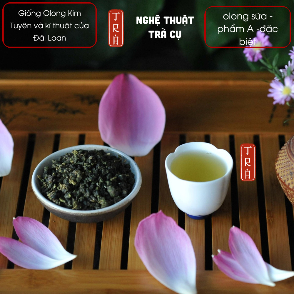 Trà Olong Sữa phẩm A đặc biệt của nhà trà Long Đỉnh - Lâm Đồng, 250gr túi hút chân không