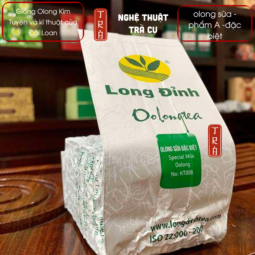 Trà Olong Sữa phẩm A đặc biệt của nhà trà Long Đỉnh - Lâm Đồng, 250gr túi hút chân không