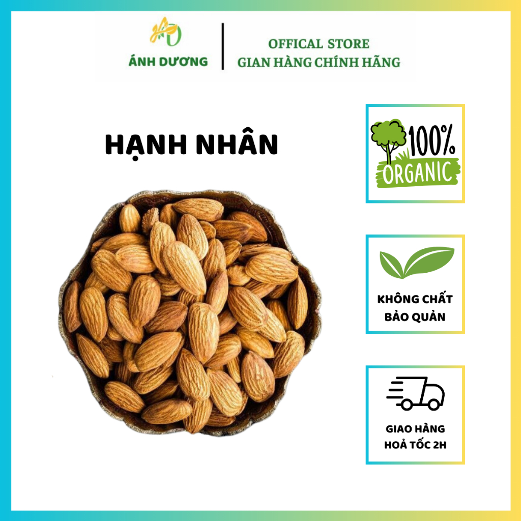 Hạnh Nhân Bắc | Hạt Hạnh Nhân Sống Nguyên Quả Loại Đắng