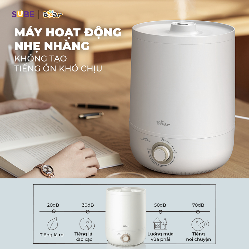 Ảnh Máy Phun Sương Tạo Ẩm Bear Máy Tạo Độ Ẩm Phun Sương Làm Mát, Máy Dưỡng Ẩm Không Khí Máy Xông Dung Tích 4.5L JSQ-C45U1 2