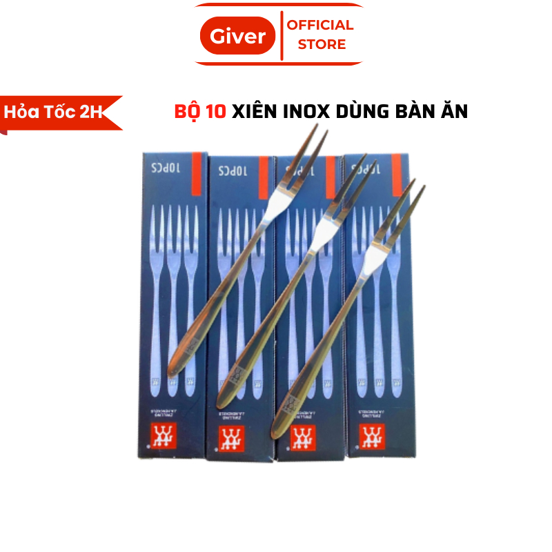 Bộ 10 Xiên Dĩa Inox Zwilling Đức Dùng Bàn Ăn Sang Trọng Hàng Xịn ...