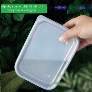 Bộ 3 Hộp Inox 304 Đựng Cơm Giữ Tươi Tủ Lạnh Bảo Quản Thực Phẩm – Không Gỉ, Nắp Kín, Chống Tràn