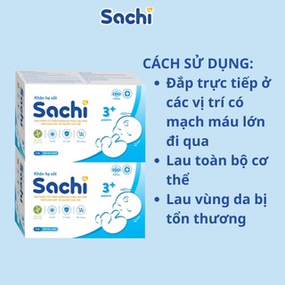 [Date T3.2026] Khặn hạ sốt cho bé Sachi 0+ 2y+  giúp hạ nhiệt, giảm sốt, làm mát da,cho trẻ sơ sinh từ 0 tháng tuổi