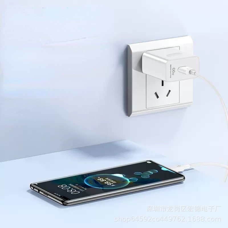 Sạc Nhanh Không Nóng MáyBộ Củ Cáp Sạc Nhanh PD 66w NBR Cho Các Dòng Máy (Củ PD 66W+6A Cáp Type-C )