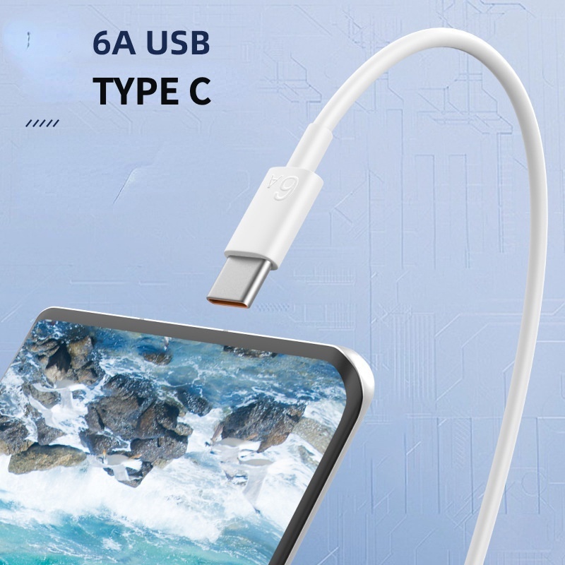 Sạc Nhanh Không Nóng MáyBộ Củ Cáp Sạc Nhanh PD 66w NBR Cho Các Dòng Máy (Củ PD 66W+6A Cáp Type-C )