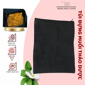 Túi chườm thảo dược NH Mask Living túi chườm muối sau sinh có dây kéo chườm bụng dưỡng sinh giảm eo