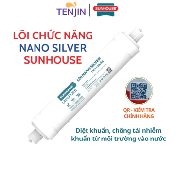 Lõi Chức Năng Nano Silver Sunhouse Cấu Tạo Từ Than Phủ Nano Bạc Giúp Diệt Khuẩn Cho Nước Mẫu Mới Cắm Nhanh Có Mã QR