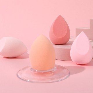 Hộp 4 Bông Mút Tán Kem Nền Mút Trang Điểm Mềm Mại Kèm Hộp Đựng Xinh Xắn Hình Giọt Nước Siêu Tiện Dụng 88823