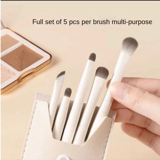 Set 5 Cọ Kèm Bao Da Trang Điểm