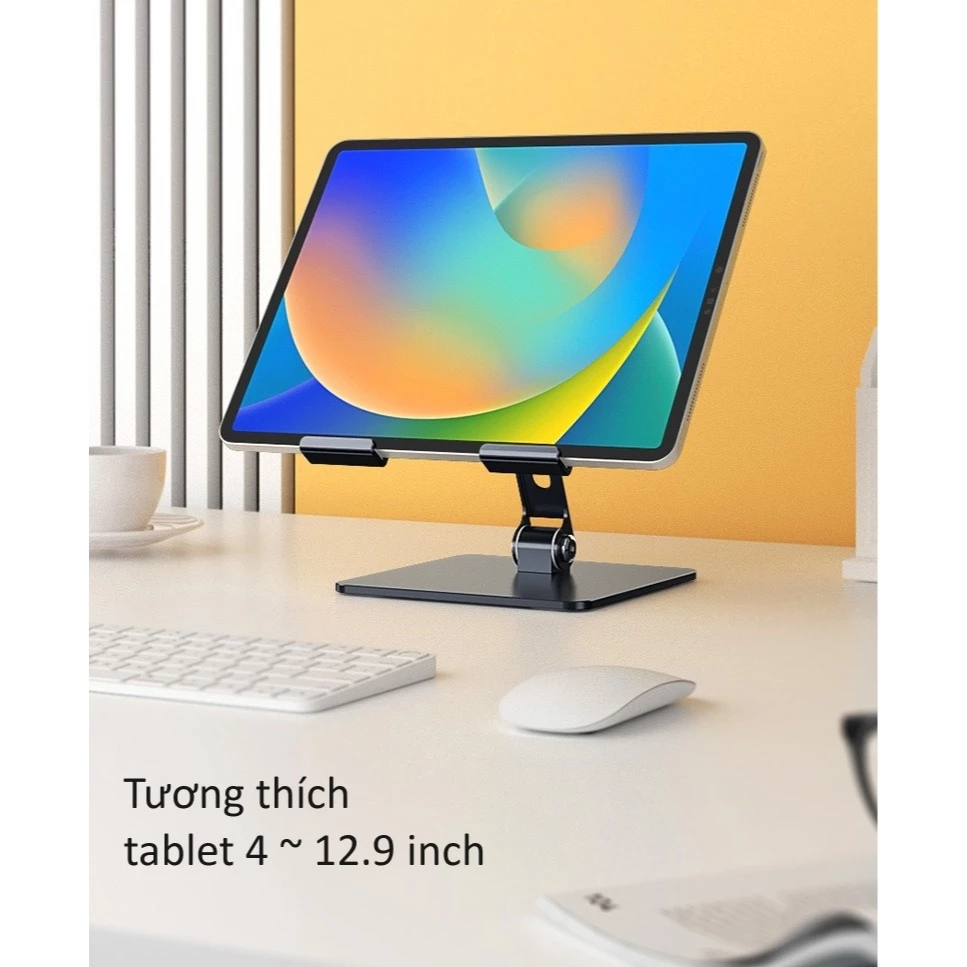 Giá đỡ stand cỡ lớn cho iPad, máy tính bảng, tablet hợp kim gấp gọn MT134 - Vu Studio