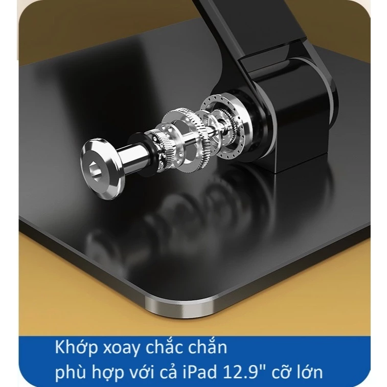 Giá đỡ stand cỡ lớn cho iPad, máy tính bảng, tablet hợp kim gấp gọn MT134 - Vu Studio