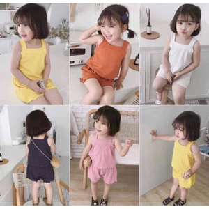 BỘ TĂM LẠNH 2 DÂY CHO BÉ GÁI MÀU NGẪU NHIÊN NHIỀU MÀU KHÁC ĐỦ SIZE 6-18KG BABYKIDS