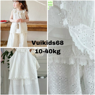 (Ảnh thật) Set bộ tiểu thư thêu siêu sang cho bé gái hàng loại 1 size bé gái 10-40kg. Bộ quần áo bé gái. Bộ thêu cao cấp