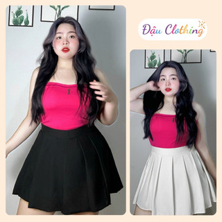 Chân váy tennis bigsize lưng cao xếp ly dễ thương có lót bảo hộ chất vải tuyết mềm mát CV10