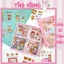 COMBO 10 TẤM DÁN STICKER HOẠT HÌNH TRANG TRÍ – KÍCH THƯỚC 6x6CM & 13x4CM 🐰🐻