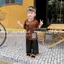 Bộ quần áo đôi cho các bé (6-23kg) - Bé trai sét áo Nâu quần Đen + Bé gái sét Yếm Nâu chân Váy Đen