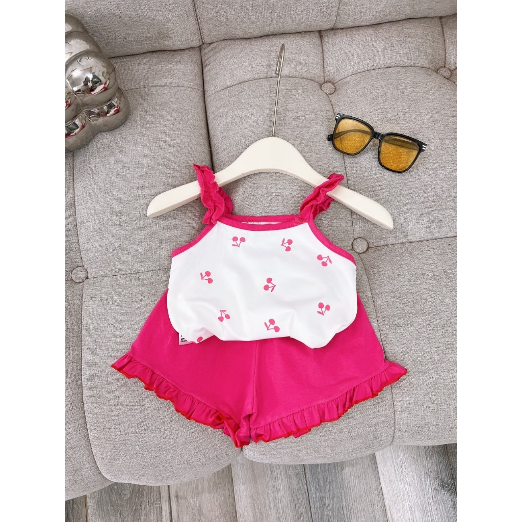 Sét bộ áo dây NHÚM BÈO cho bé gái(D005)