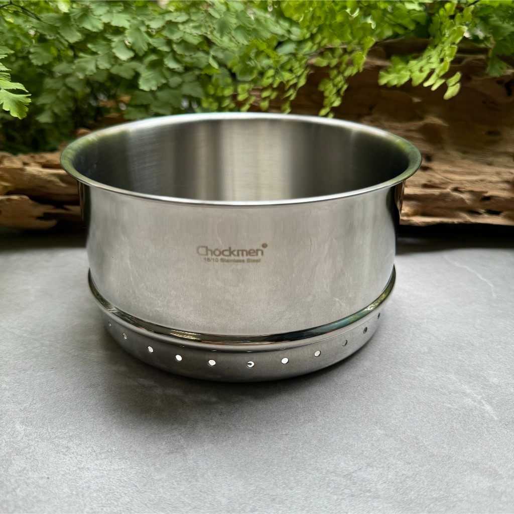 Khay Hấp KINSGEM by Chockmen 16-18-20-24-28CM Inox 18/10 Siêu Dày Dặn Hấp Đồ Ăn Đồ Xôi Rau Củ Quả