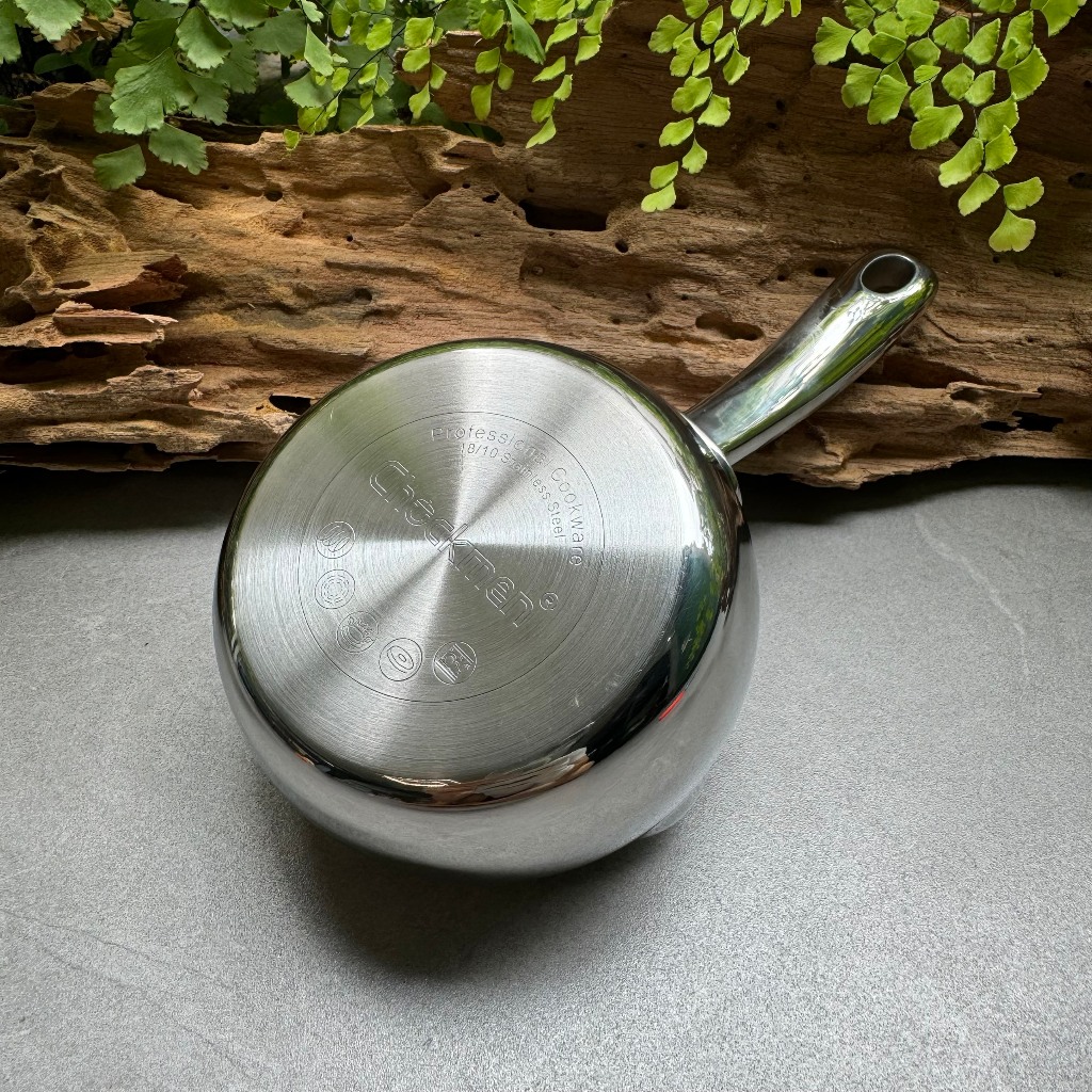 Quánh Mini KINSGEM by Chockmen Inox18/10 Siêu Dày Không Nắp Đa Năng Nồi Mini Quánh Bột Ăn Dặm DùngTừ