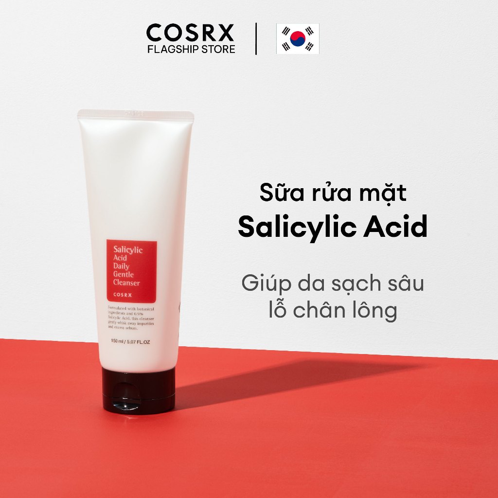 Ảnh Combo Sáng Tối SRM COSRX Salicylic Acid Daily Gentel Cleanser + Low pH Good Morning Cleanser 3