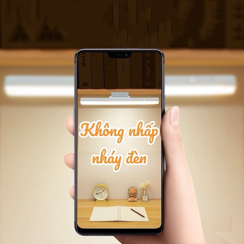 Đèn Học Đèn Đọc Sách AnhlinhDán Tường Kệ Đèn Led Gắn Bàn Học Tích Điện Xoay 88 Độ Chống Cận Giá Rẻ Gọn Nhẹ