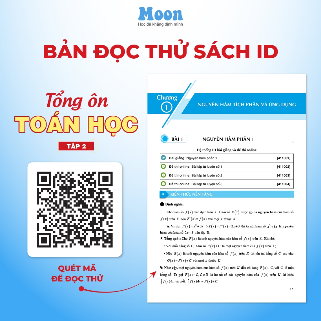 Ảnh Sách Toán 12 chương trình mới : Tổng ôn toán học ôn thi thpt quốc gia, đgnl sach ID 3