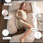 Gối bầu Coolmax cao cấp vải thoáng mát, Gối ôm bà bầu đa năng hỗ trợ giảm đau lưng nâng đỡ bụng giúp mẹ bầu ngủ ngon — ảnh 6