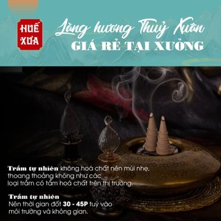 Nhang Nụ Thuốc Bắc Huế Xưa, Thuốc Bắc 100% Tự Nhiên,Trầm Hương Huế Không Hóa Chất,Hộp Lớn 41 Viên