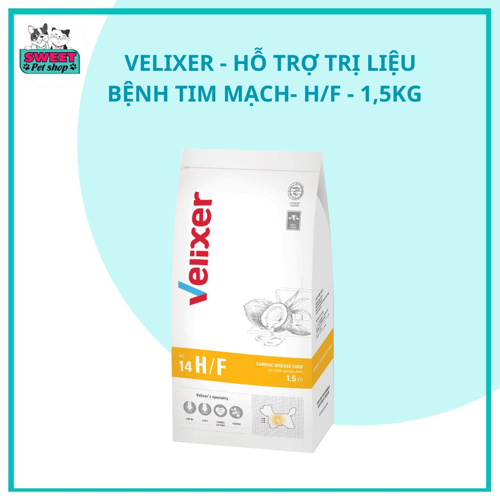 VELIXER THỨC ĂN TRỊ LIỆU BỆNH TIM MẠCH CHO CHÓ H/F (1.5KG) | Shopee ...