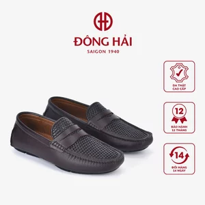Giày Lười Nam Đông Hải Dập Vân Caro - G0351