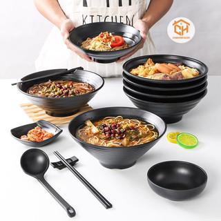 Tô Chén Xoắn Thái Nhựa Phíp Đựng Bún Phở Chè Nhựa Việt Nhật, Bộ Tô Nhà Hàng Cam Homeware